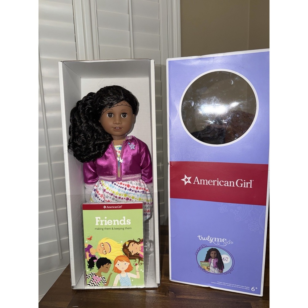 American Girl Truly‎ Me #67 Dark Skin Doll with Black-Brown Hair and Brown Eyes